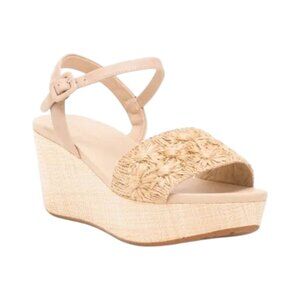CHOCOLAT BLU Natural Toast Yizzy Wedge Sandals